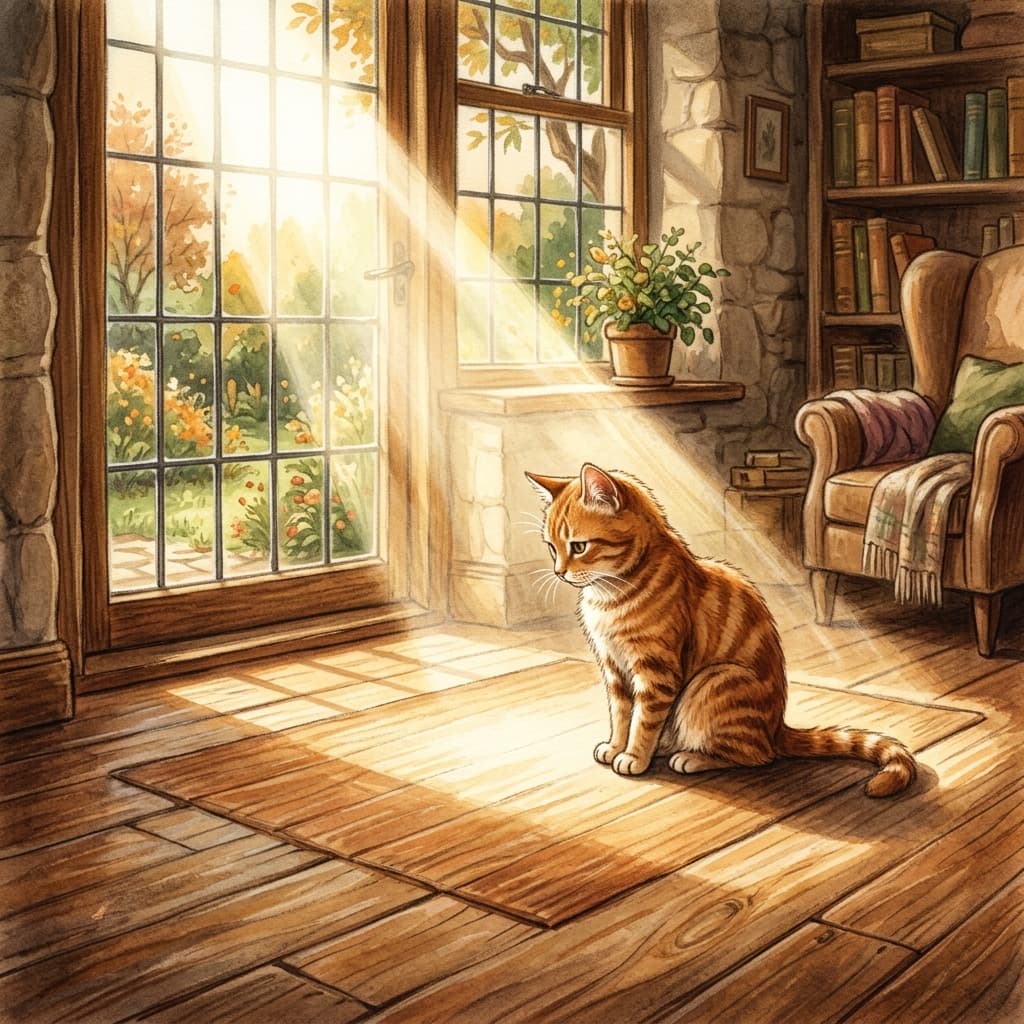 The Cat Who Missed the Old Rug